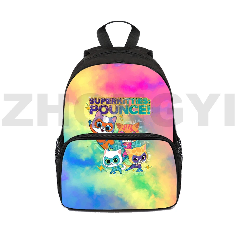 16 Inch Mini Bag SuperKitties Bookbag Kindergarten Kawaii Backpacks for School Teenagers Girls Children Anime Daily Pack Kids