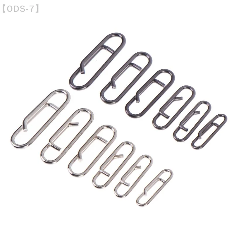 【ODS-7】50pcs Stainless Steel Fishing Lure Snap Fishing Swivel Interlock Nice Pin Lure Connector Fishing Accessories【WO】