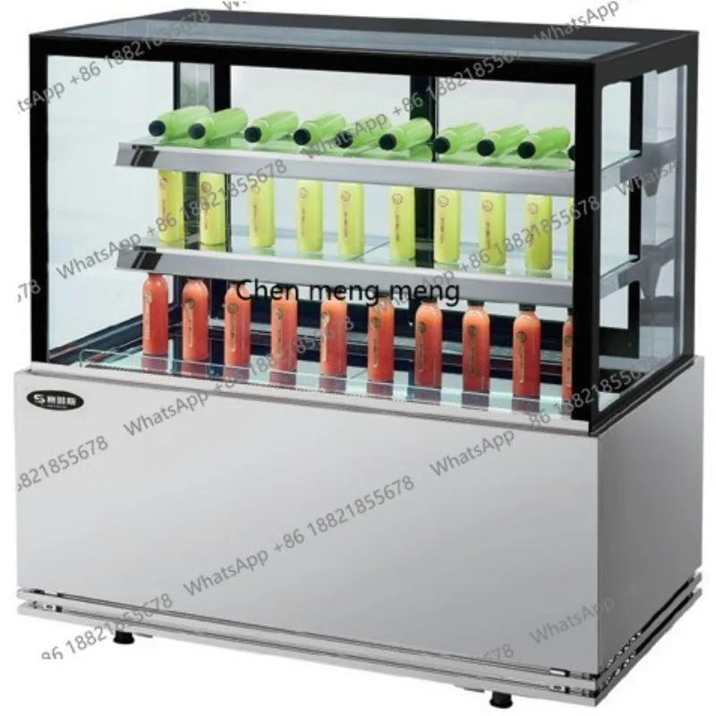 

Cake Refrigerated Display Cabinet Commercial Fruit Dessert Air-cooled Fresh-keeping Right Angle Freezer
