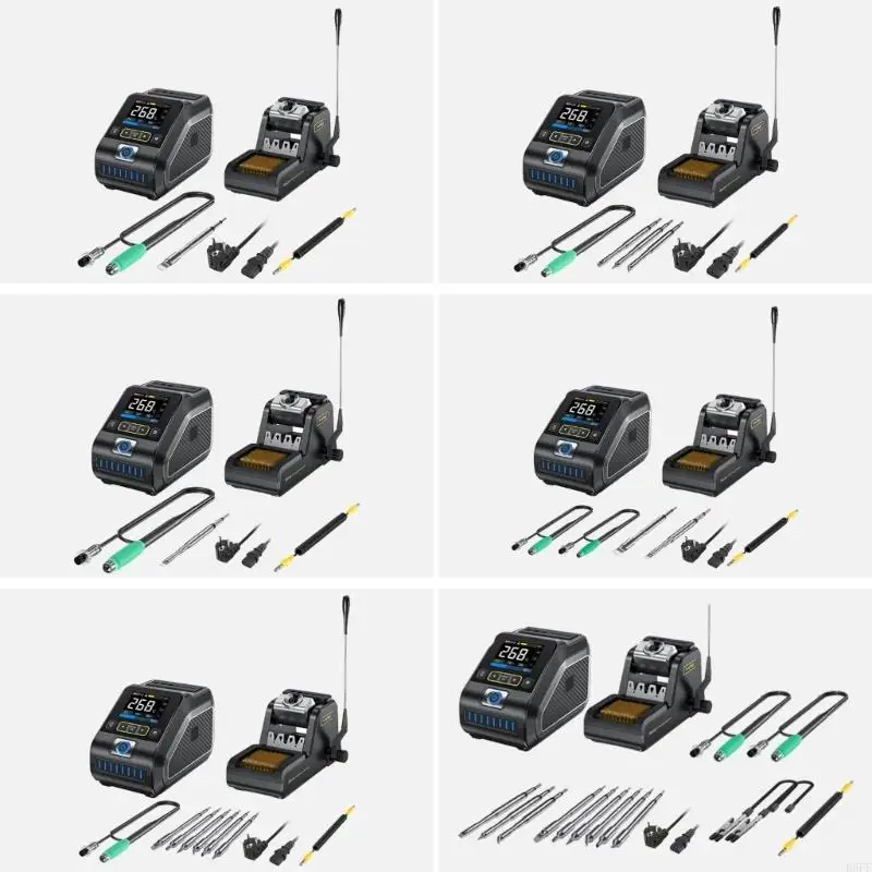 R6FF DWS-200 Digital Soldering Station 200W Electronic Welding Rework Station Temperature Display Temperature Adjustment