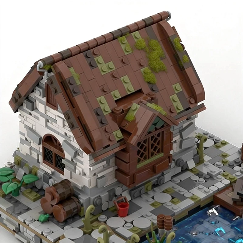 1575 pièces Maison de Pêcheur MOC Technologie de Construction Modulaire Personnalisable Blocs de Construction Populaires Jouet Créatif DIY à Assembler Cadeau