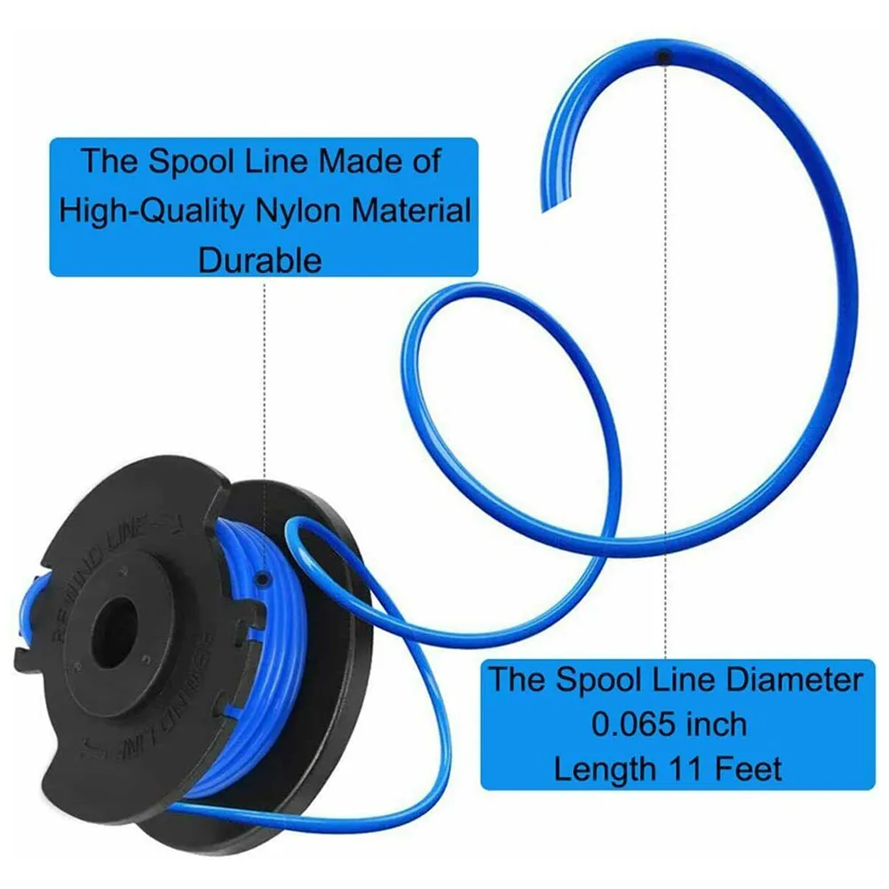 Spool Spare Spools Trimmer & 2pcs Grass RLT183225 RLT3525 RLT5027 RLT6130 8pcs Cover Etc For One RLT4027 Spool
