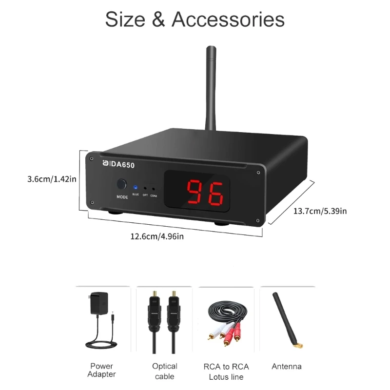 R91A 高度なチップを備えたデジタルプレーヤー Bluetooth5.1 オーディオレシーバー シンプルな操作