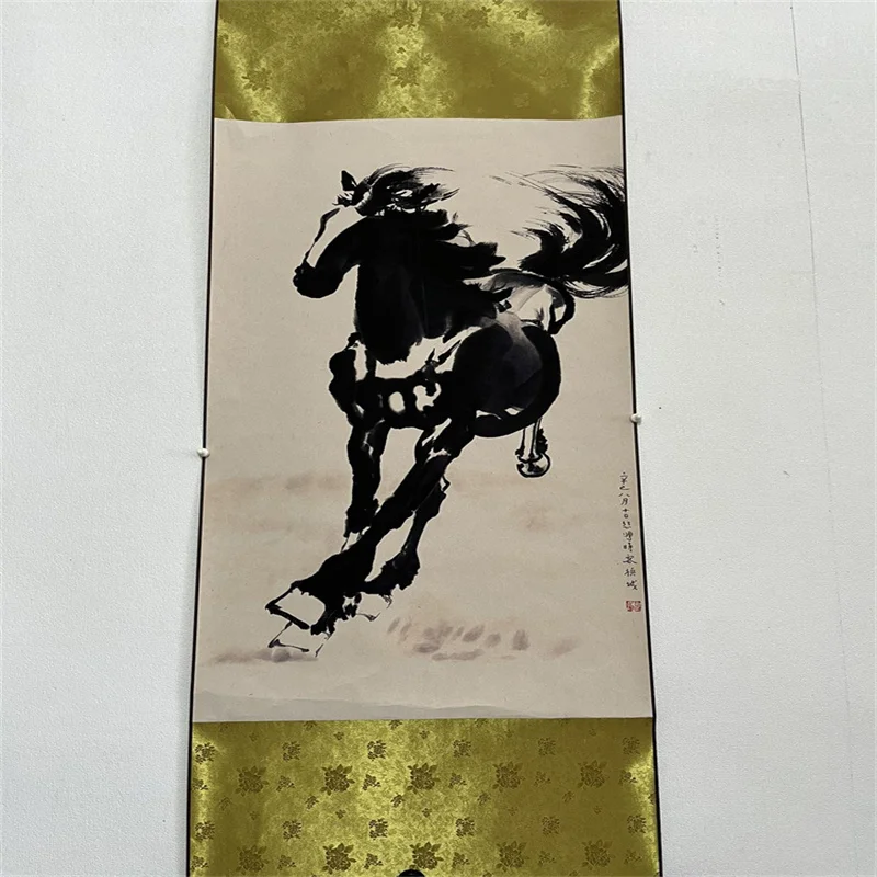 Xu Beihong's ink painting of galloping horses on a plain- China Celebrity calligraphy and painting