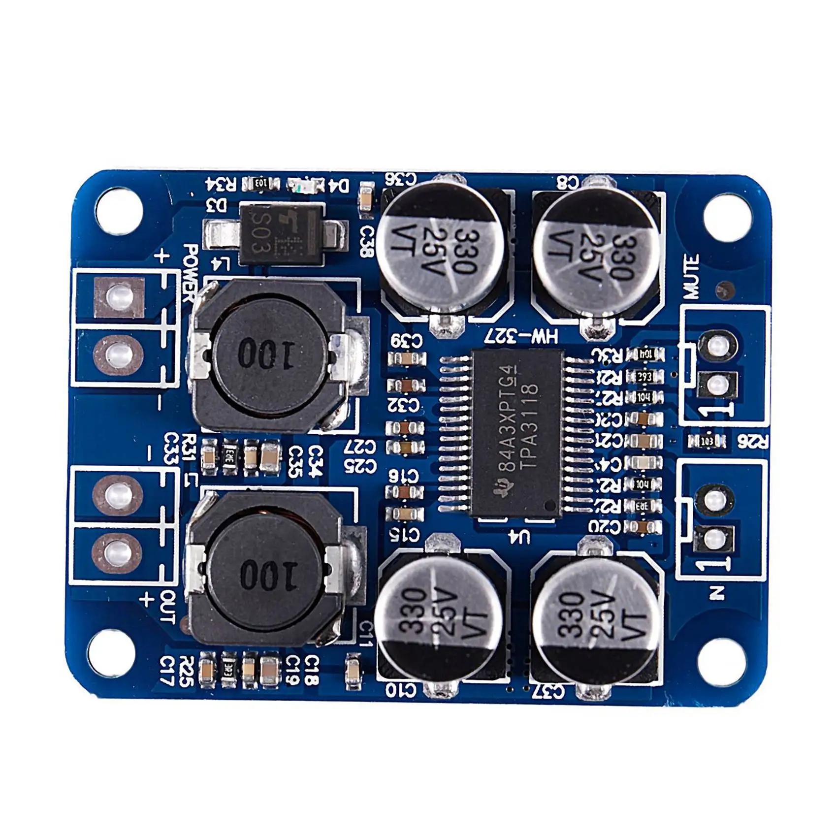 A45U 3X DC 8-26V TPA3118 PBTL Mono Digital Amplifier Board AMP Module 1 X 60W For Arduino