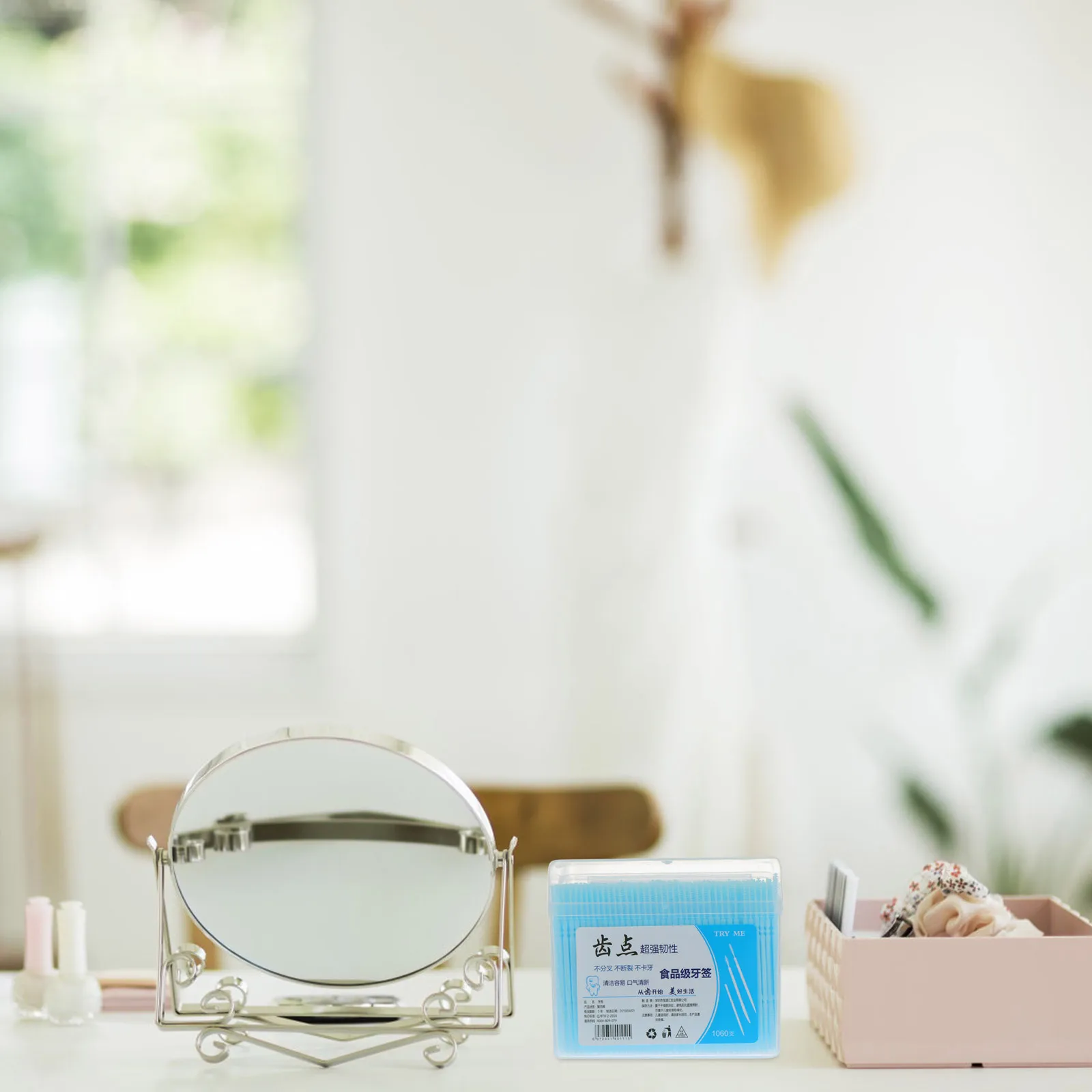 

1060Pcs Double Head Dental Floss Toothpicks Portable Storage Box Interdental Picks Soft Plastic Teeth Stick Toothpicks