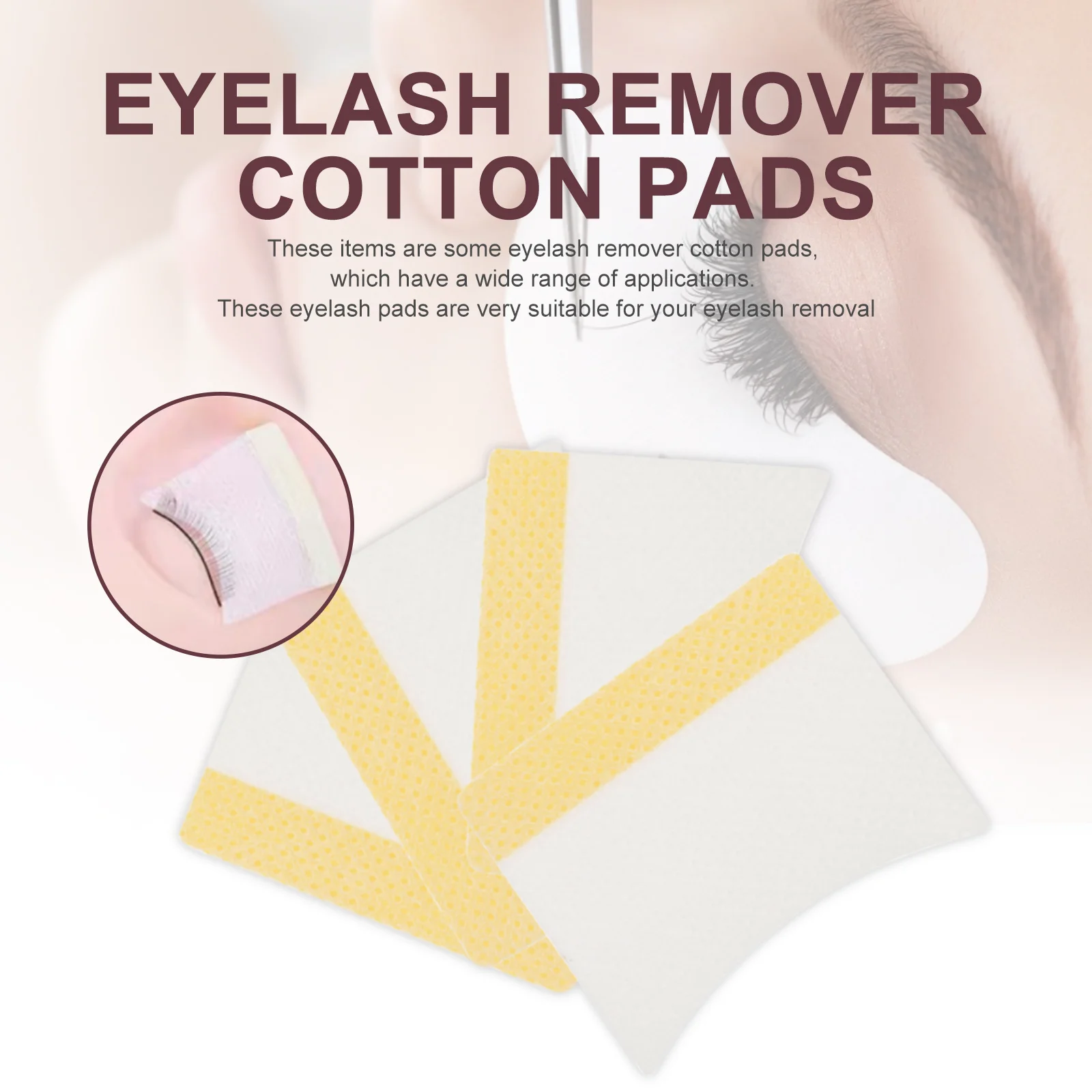 400 قطعة من صفائح القطن لإزالة الرموش أداة رموش صناعية احترافية لتطعيم لوحة ملحقات التجميل خفيفة الوزن #4
