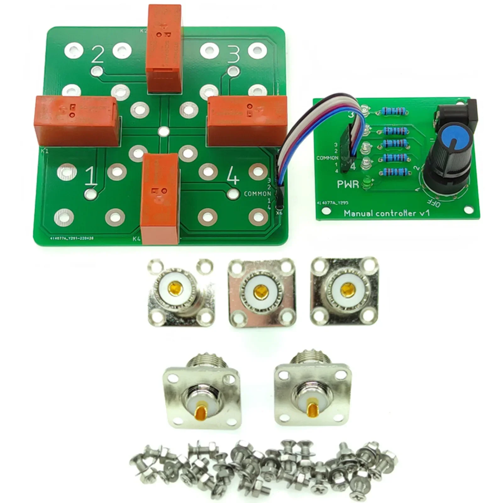 SO-239 1.5kW CW 4:1 coax remote antenna switch