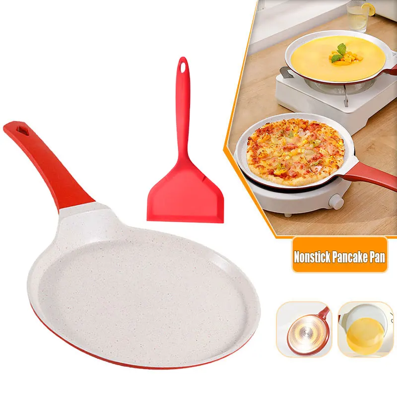 

Nonstick Crepe Pan Pancake Flat Skillet Tawa Dosa Tortilla Frying Pan Omelet Steak Cooking Pan Thickened Composite Pot Bottom