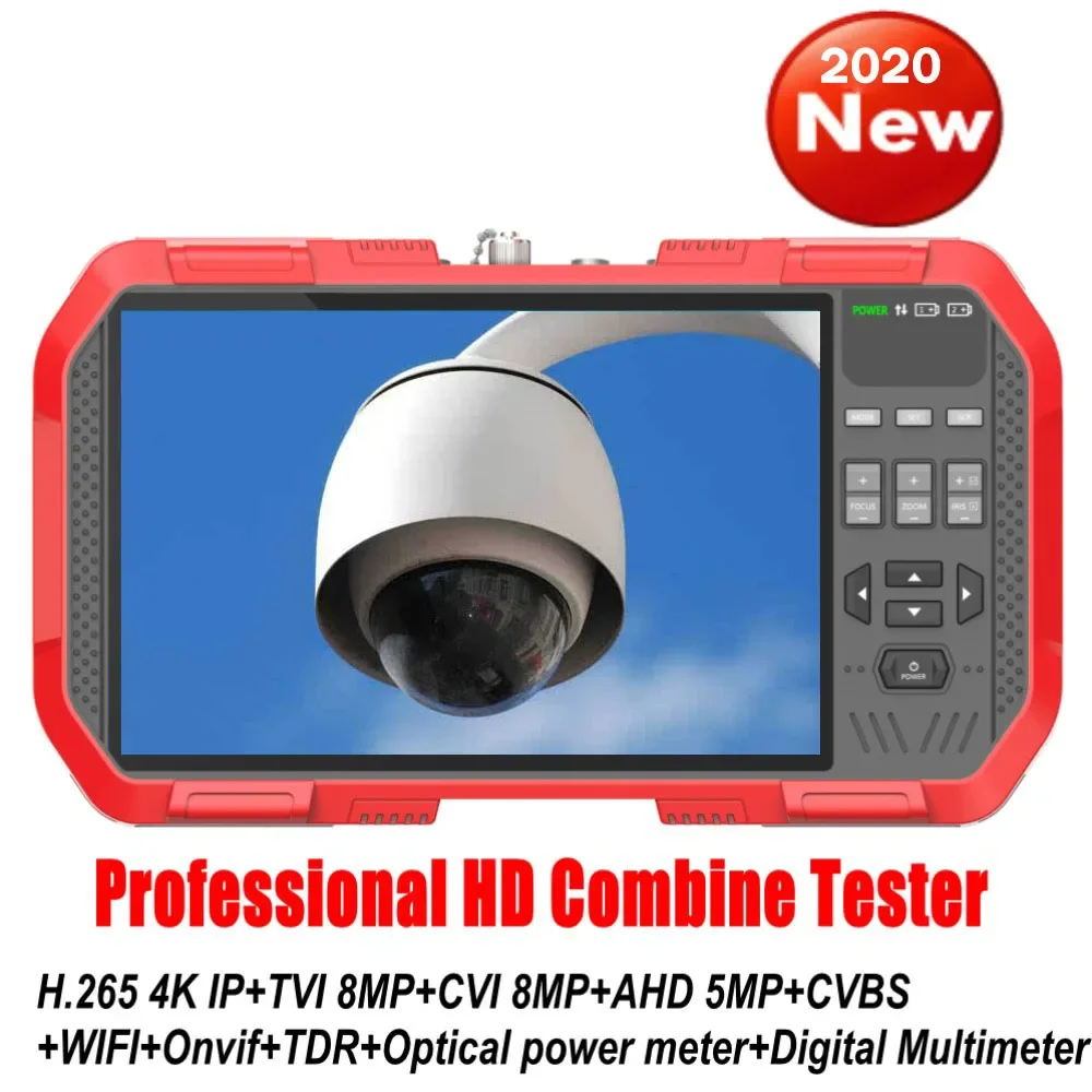 

DT-A86 Professional Combine Tester H.265 4k Ip 8mp Cvi Tvi Ahd Cvbs Onvif Wifi Cctv Tester Sdi Camera Test Optical Power Meter