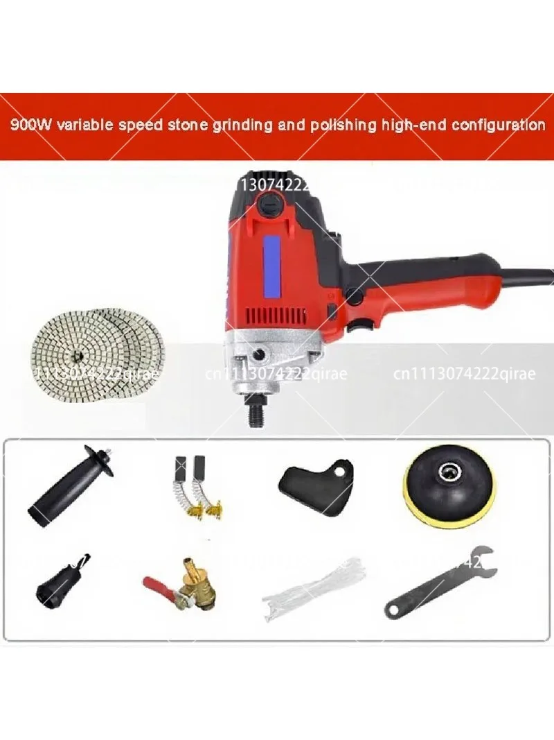 Variable Speed Water Mill Electric Water Injection Sander Polisher Marble Granite Concrete Stone Wet Polisher 900W 220V