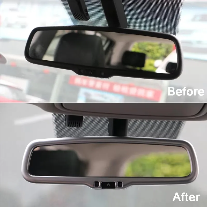 For Kia Sportage 4 QL 2016 2017 2018 2019 2020 2021 Car Interior Rearview Mirror Cover Endoscope Trim Frame Sticker Accessories