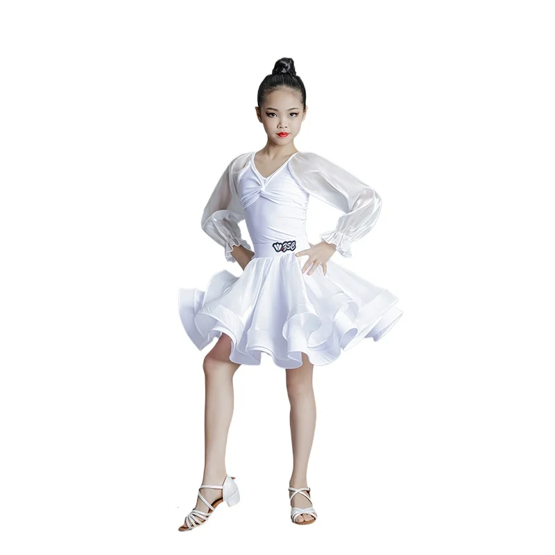 

2024 New Ballroom Dance Modern Dress Children's Adult Competition Clothing New Waltz Dance Practice Costumes