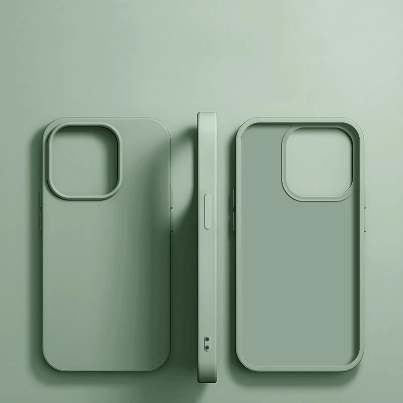 Luxe vloeibare siliconen telefoonhoesje voor APPLE iPhone 11 13 12 14 15 16 Pro Max hoesjes voor iPhone 17 Pro Stootbestendige beschermhoes