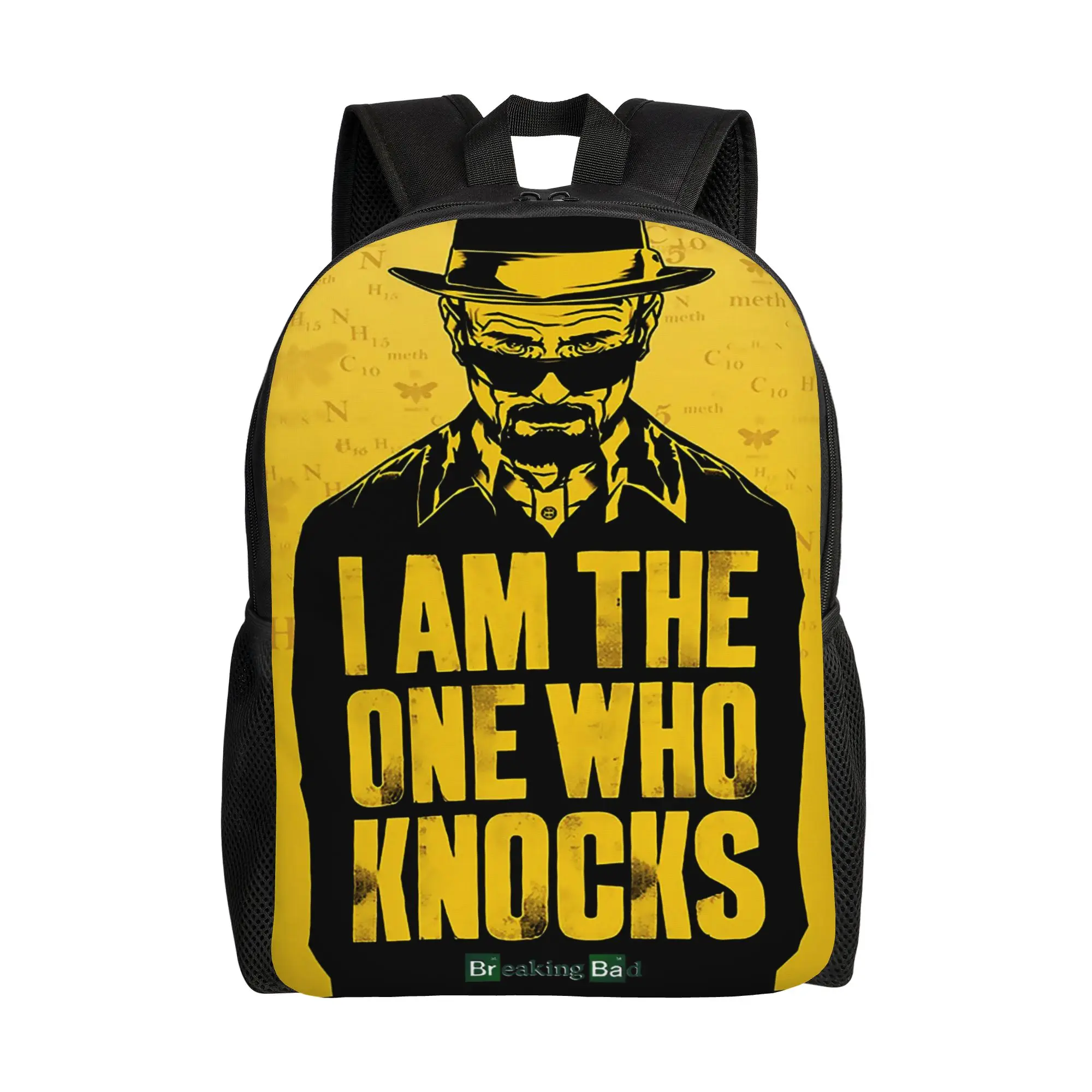 

Breaking Bad Heisenberg Classical Backpack Gift High School Business Walter White Meth Daypack for Men Women Laptop Shoulder Bag