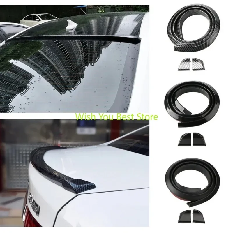 Universal Spoiler 1.5M Car-Styling 5D Carbon FiberDIY Refit  For Audi BMW Toyota Honda KIA Hyundai Opel All Car