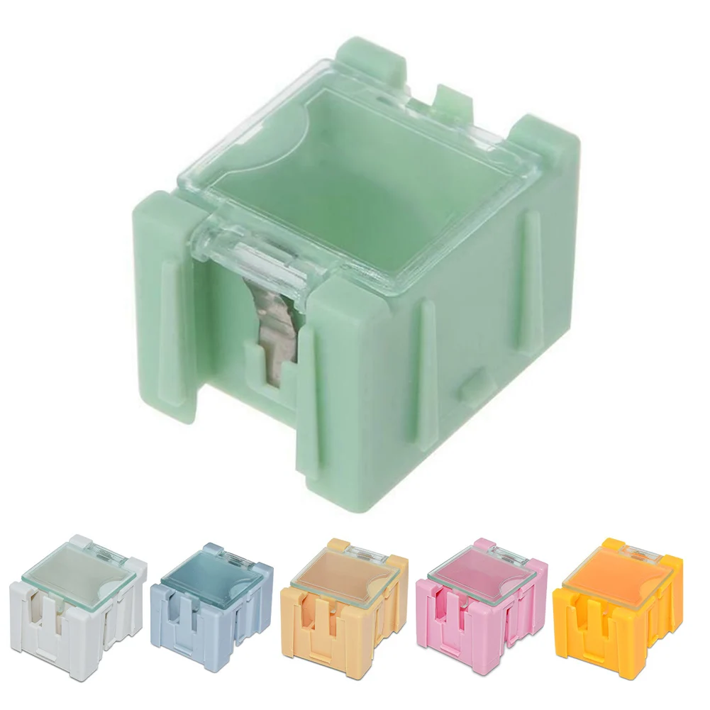 Scatole portaoggetti da 10 pezzi plastica IPS per condensatori a forma di Chip resistori viti piccole dadi rondelle di bloccaggio componente elettronico