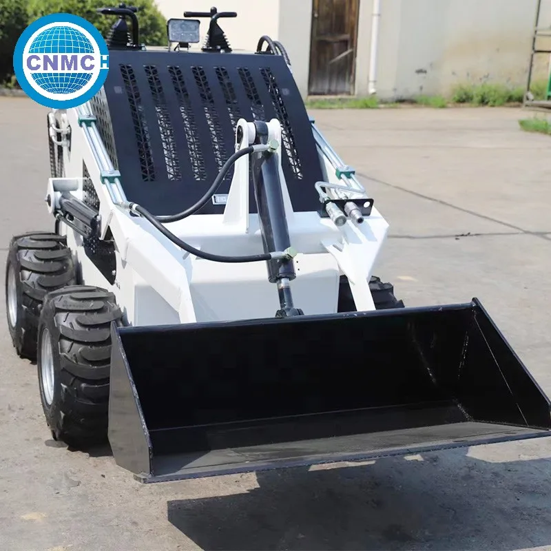 

CNMC Mini Skid Steer Loader Compact Stand-on Small Wheel Skid Steer Loader CE EPA Euro 5 Engine Customized Farm Garden Use