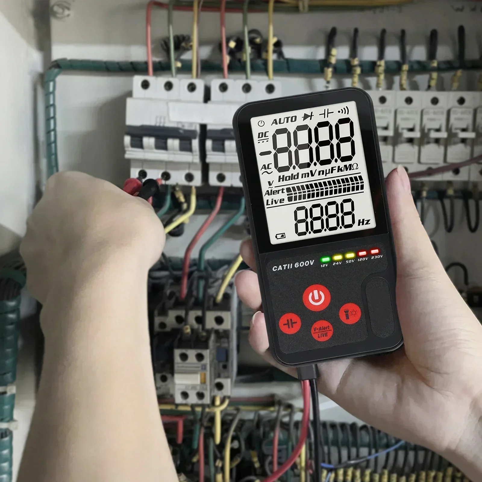 Capacitance Meter Digital Multimeter Electrical Testing Comprehensive Testing Functions Non-Contact Voltage Detection