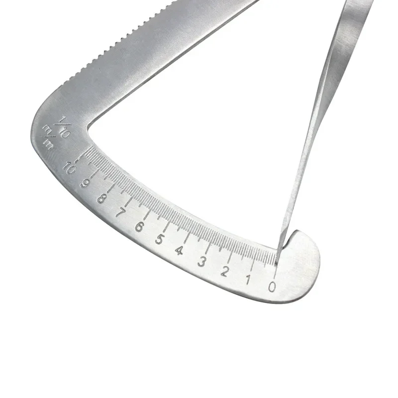 Aço inoxidável Dental Medição Caliper, Metal Vernier, Laboratório de Cera, Espessura Medição Régua, Dentista Ferramenta, Dentista