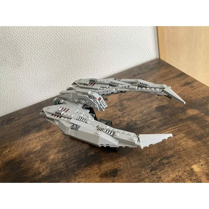 MOC ビルディングブロック スペースウォーズシリーズ グレー宇宙船 クリエイティブブロックモデル 教育玩具 誕生日 大人向けギフト MOC-235513 314ピース