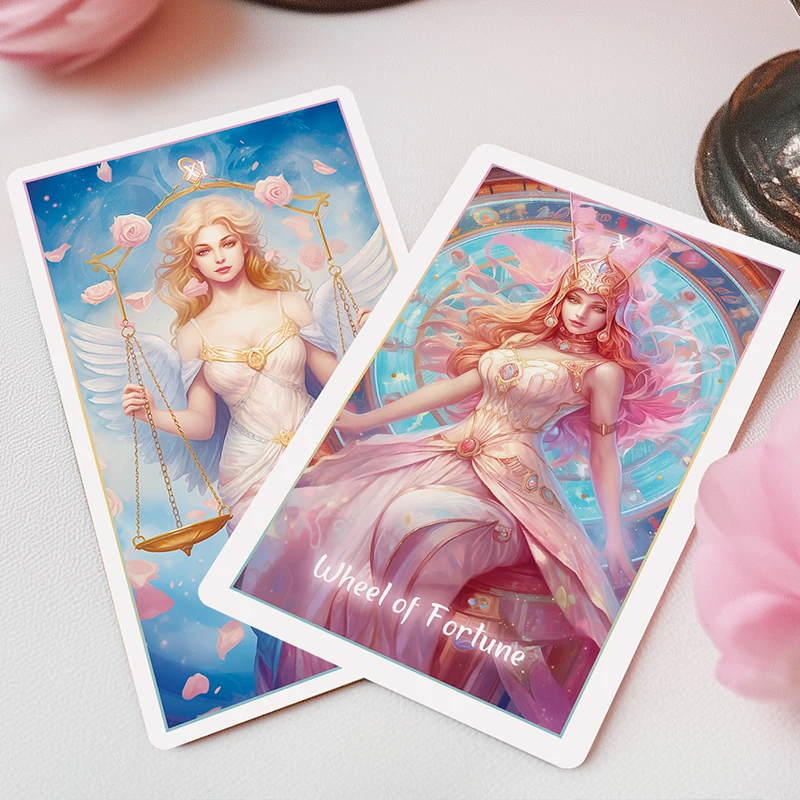 Baru 2025 Pemula 12X7Cm Tarot Rider Waite 78 Dek Kartu Tarot Warna Fantasi Profesional Asli dengan Buku Panduan PDF