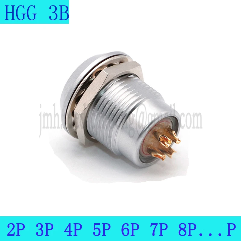 

HGG.3B 2 3 4 5 6 7 8 10 12 14 16 18 19Pin Push-pull Self-locking Stationary Female Socket Connector Water Tight Or Vacuumtight