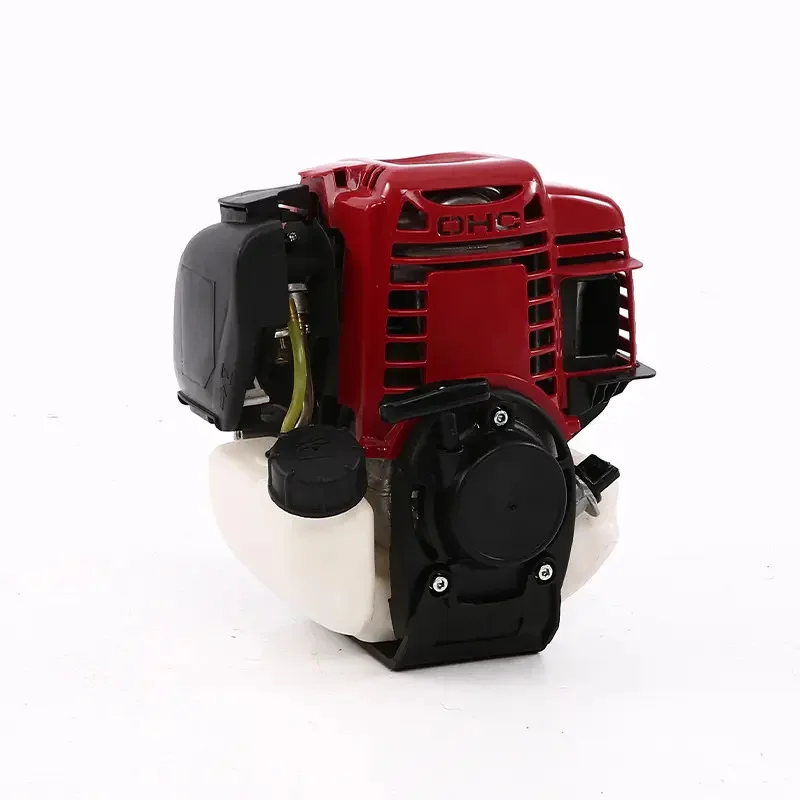 4-Stroke GX35 Brush Cutter 1.4KW Powerful Side-Mounted Multi-Purpose Grass Trimmer, Portable Weed Whacker