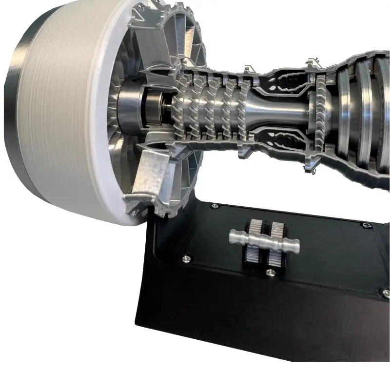 TR-900 PLA 재료 항공 터빈 엔진 모델 입상 조립 장난감 과학 실험 교육 보조