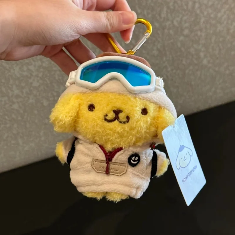 cartoon Cinnamoroll Pachacco cosplay dress-up cartoon plush doll keychain PP cotton stuffed doll kawaii school bag pendant gift - view 3