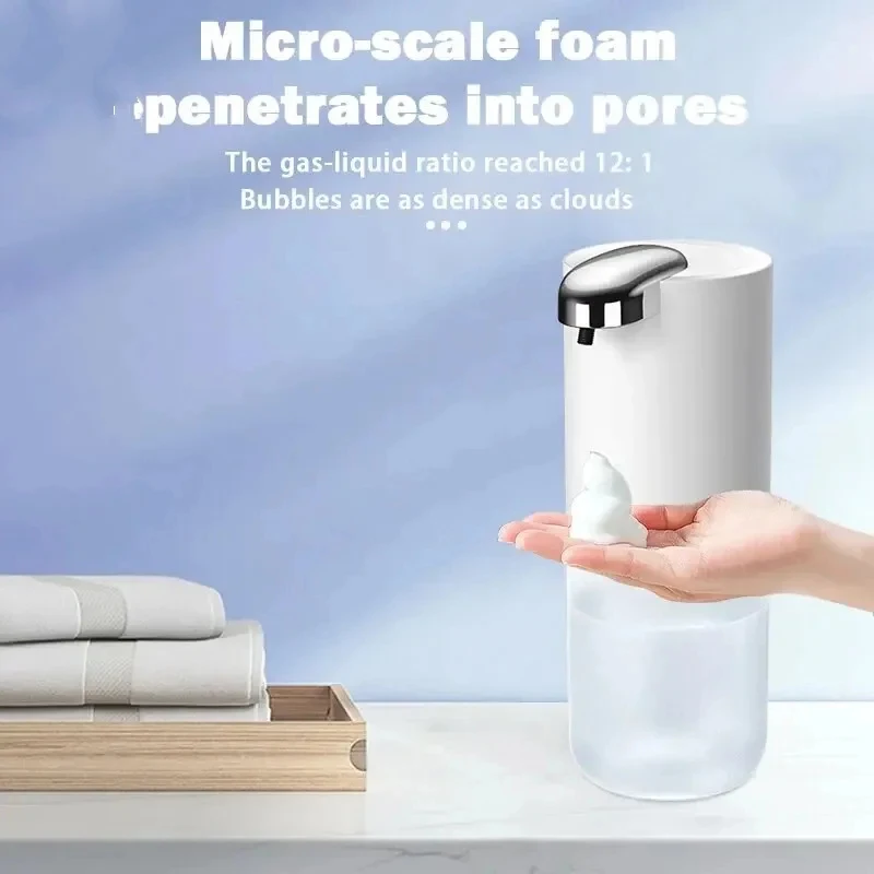 2026 New P12S Intelligent Automatic Induction Foam Soap Dispenser 400ml Washing Electric Hand Sanitizer Machine For Household