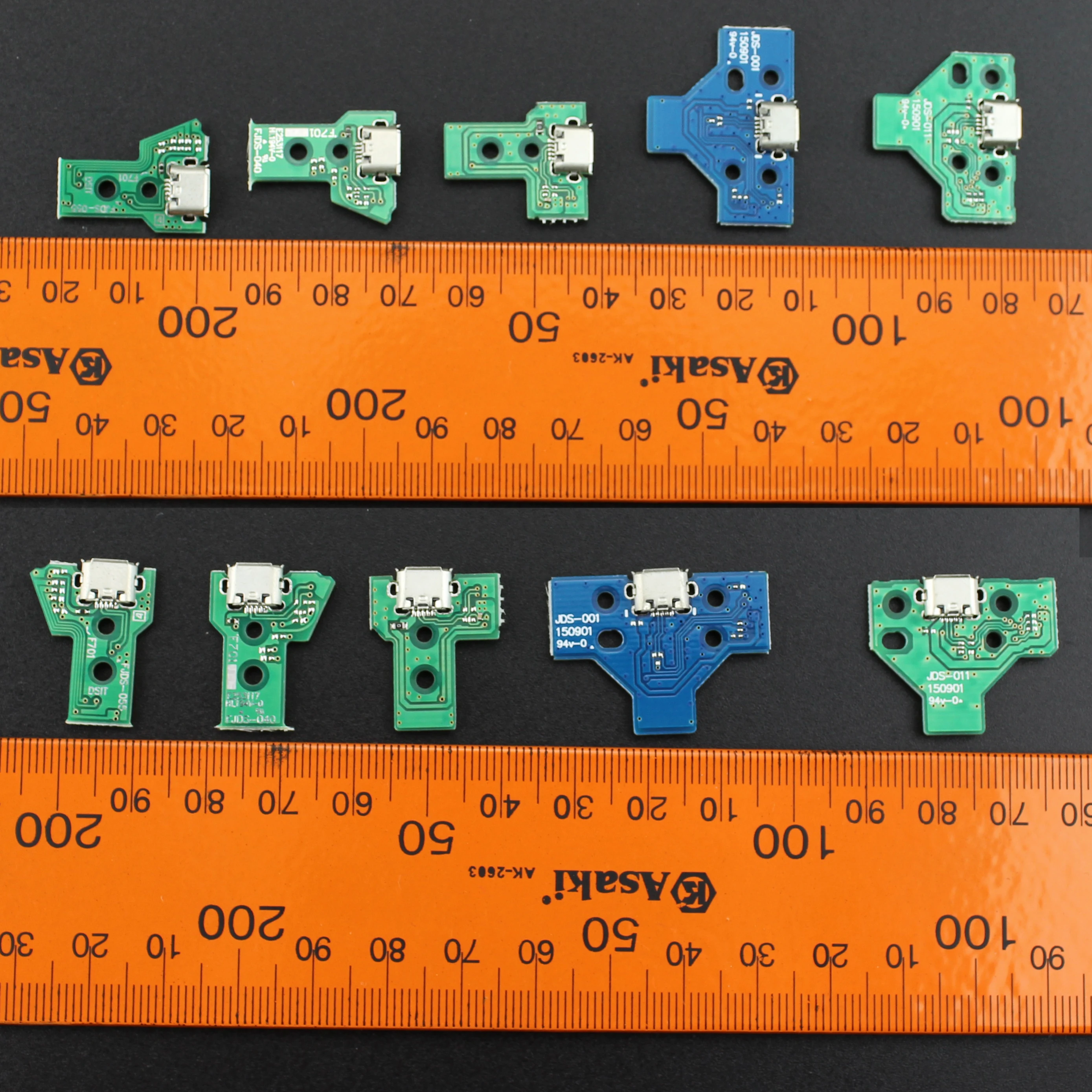 Brand New 12P 14P USB Charging Port Socket Circuit Board 12Pin 14PIN JDS 011 030 040 For PS4 Controller Repair Parts Replacement