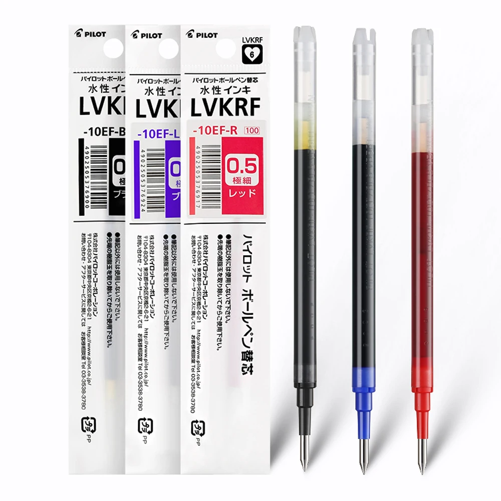 PILOT Black Warrior LVKRF-10EF Núcleo de bolígrafo LVKN-15EF Núcleo de bolígrafo de repuesto de bolígrafo neutro de 0,5 mm