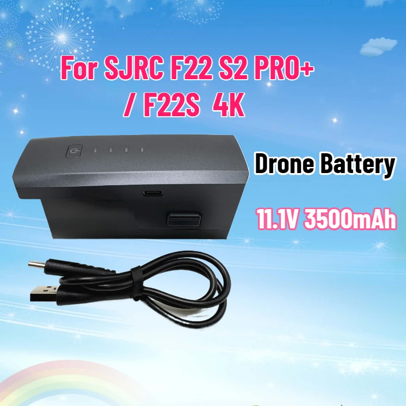 

Литиевая батарея 11,1 В, 3500 мАч для SJRC F22 S2 PRO+/F22S 4K, аксессуары для аккумуляторов для дронов F22S F22 S2 PRO+ с камерой, дронами