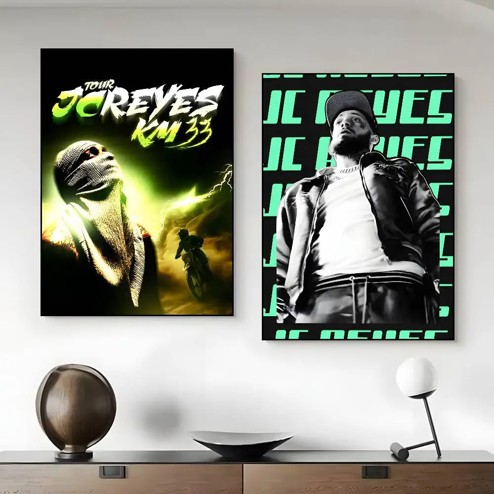 ملصق فني من RaPper J-JC R-Reyes مصنوع من قماش عالي الدقة وطباعة جمالية متقدمة لتزيين غرفة المعيشة والمنزل