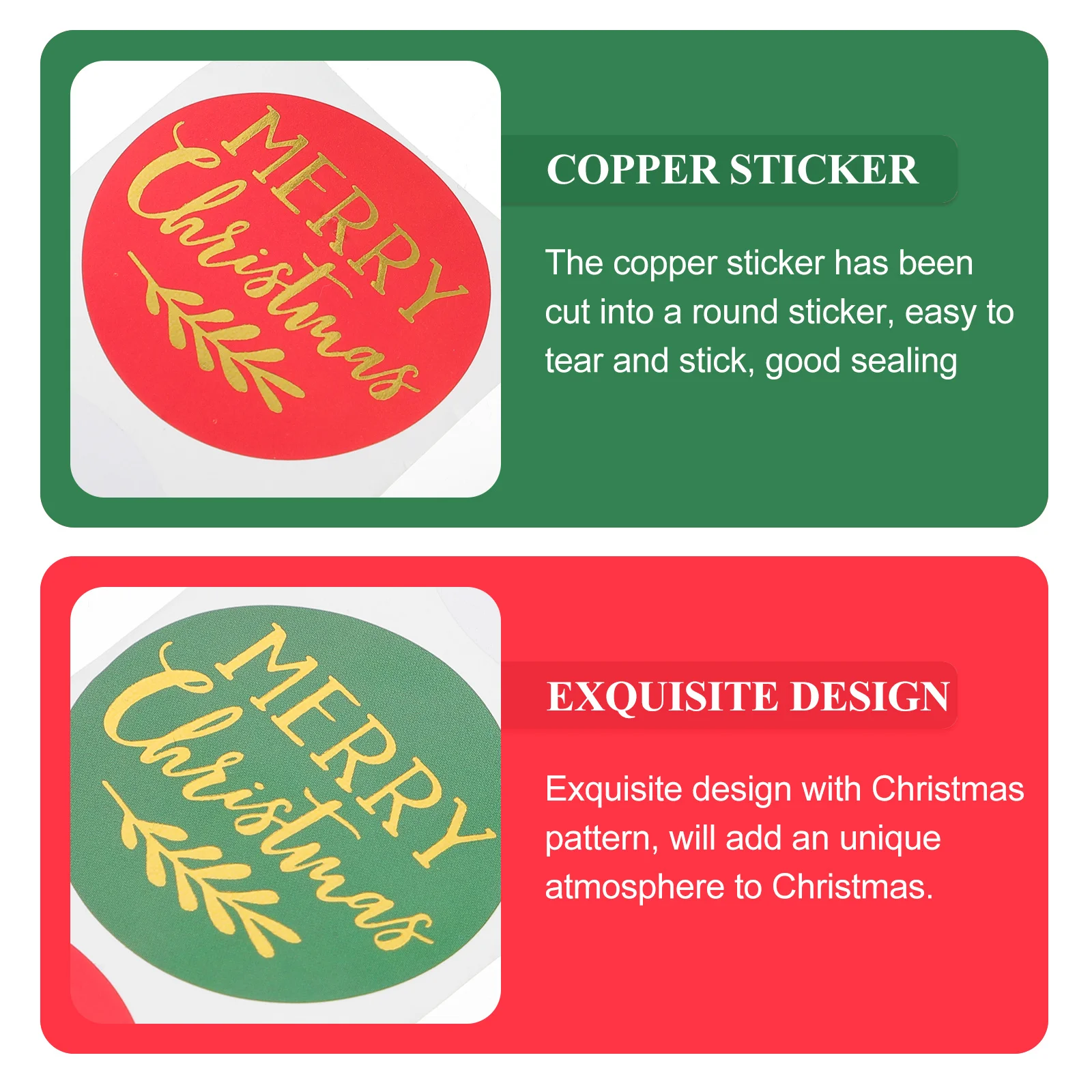 1 Roll Christmas Gift Tag Stickers Adhesive Xmas Present Labels for Holiday Gift Wrapping Party Favor Stickers