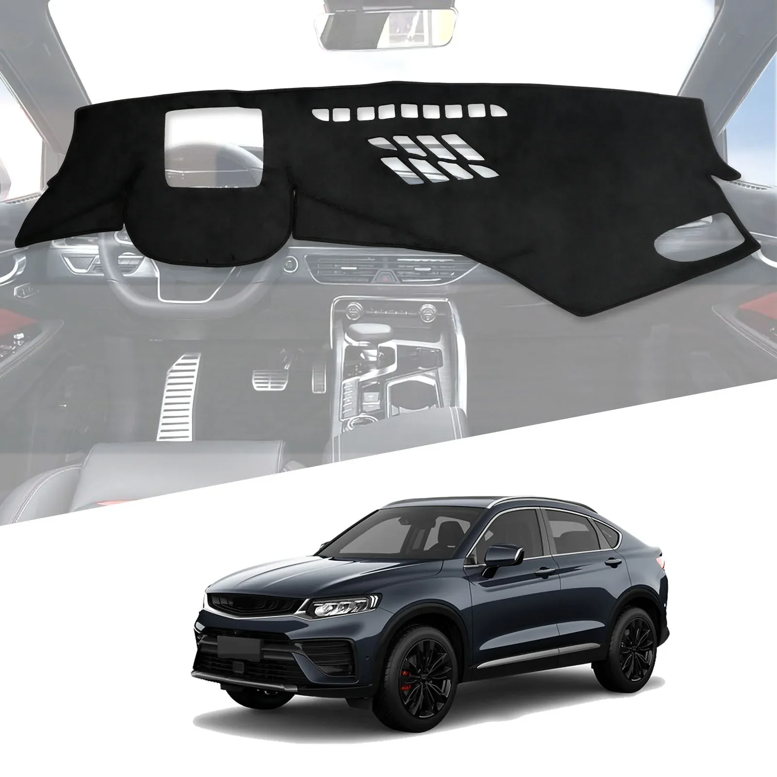 

For Geely Tugella FY11 Dashboard Cover Pad Anti-Slip Dash Mat Dashmat Sunshade Protective Carpet Accessories