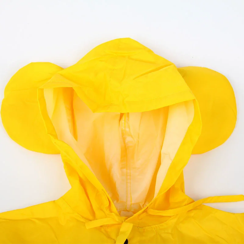 Children Raincoat Cartoon Cute Portable Kids Children Rain Ponchos, Reusable Hooded Raincoat Rainwear with Storage Bag, S, M, L