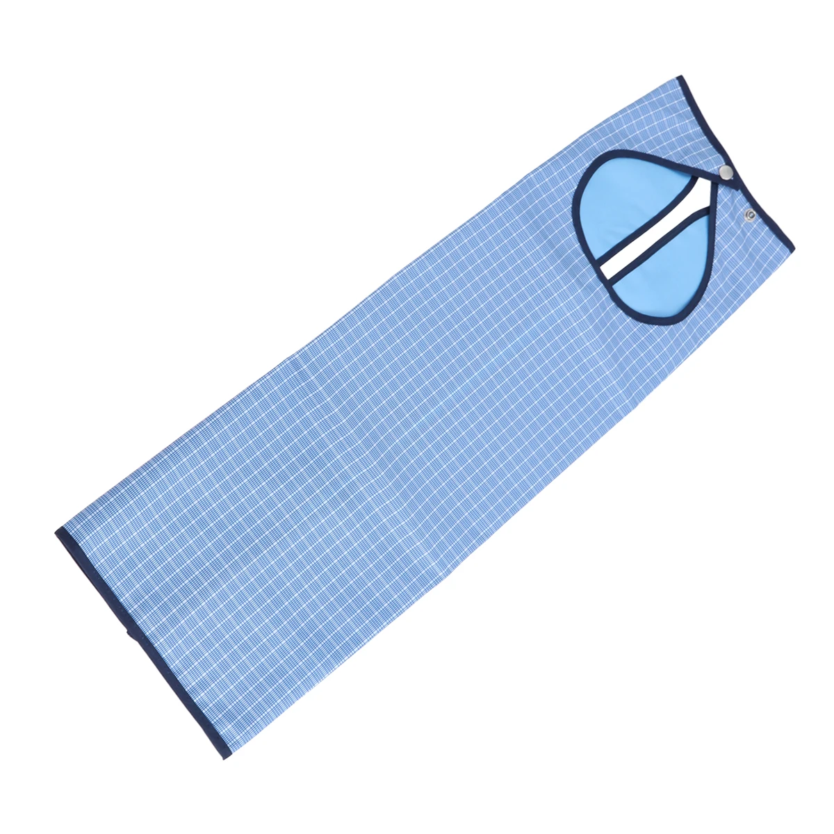 

Plaid Double Layer Adult Bib Waterproof Mealtime Protector for Elderly and Bedridden Patients Easy to Wipe Clean