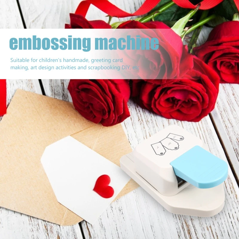 Children's Embossing Machine Handmade DIY Embosser Puzzle White Embossers Hangtag Bookmark Embossers Stationery New