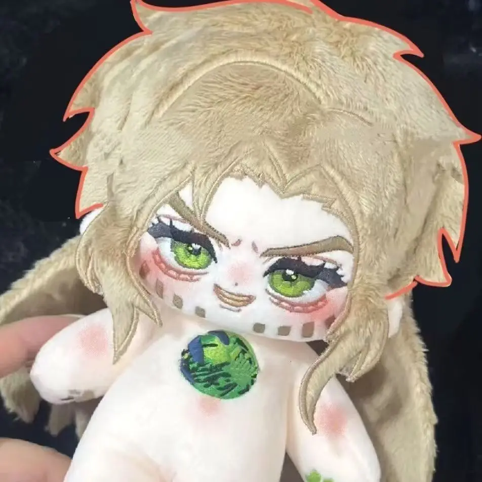 

20cm Anime Peripheral Caesar Zeppeli Attributes Plush Doll Cartoon Model Stuffed Body Toy Cosplay Figures Plushie Gift