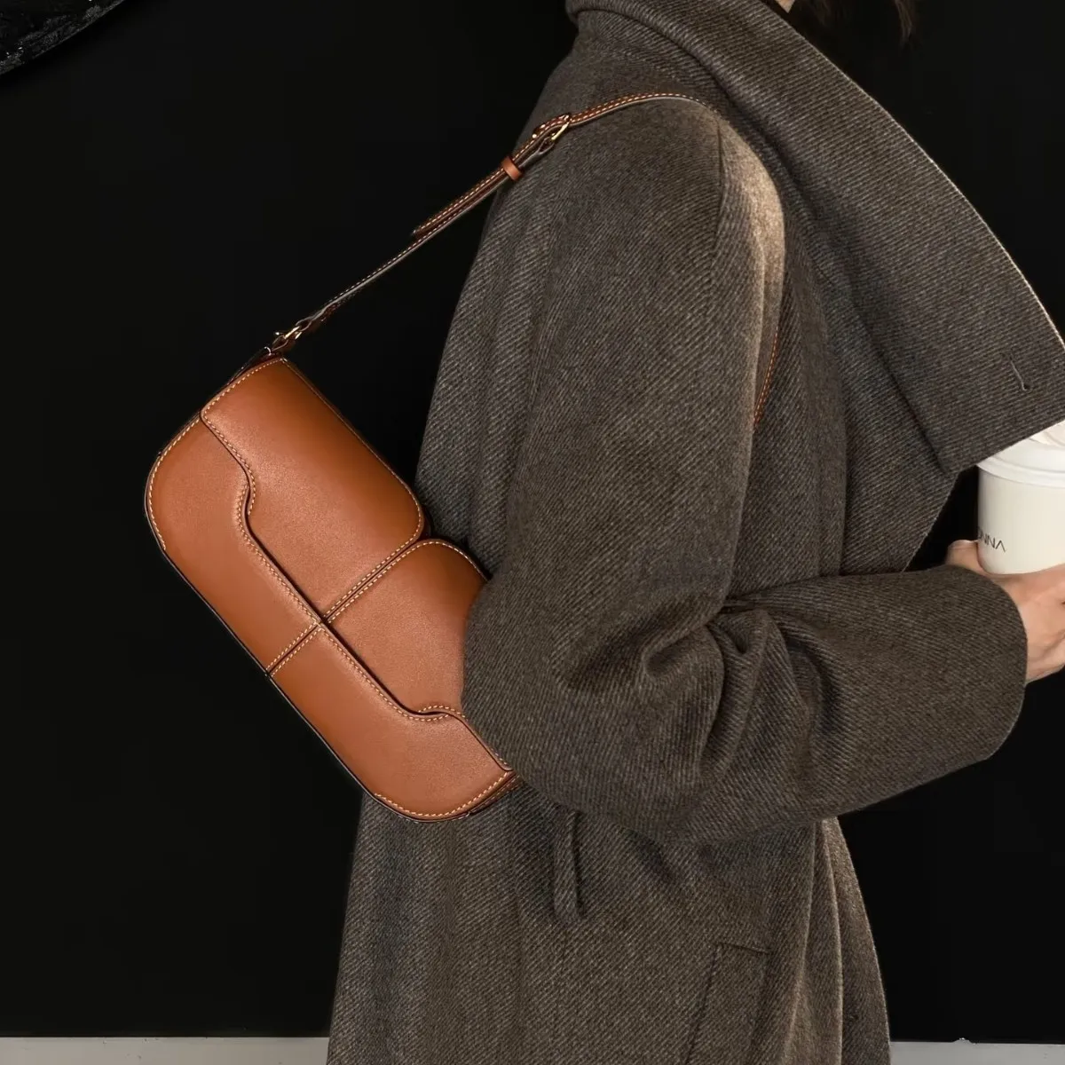 Handbags Purse Bag for Women Handbag Fashionable Cross-body Satchel Bag Simple for Commuting Cross-body Women's Bag
