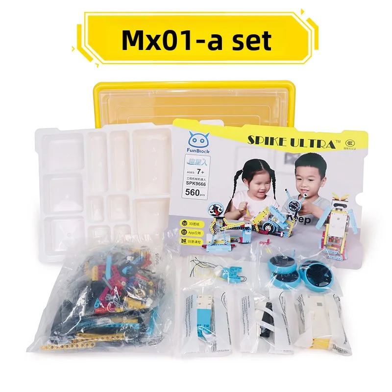 STEM45678 piezas técnicas programación multitecnología estudiante educativo aprender bloques de construcción función de potencia conjunto para niños juguete