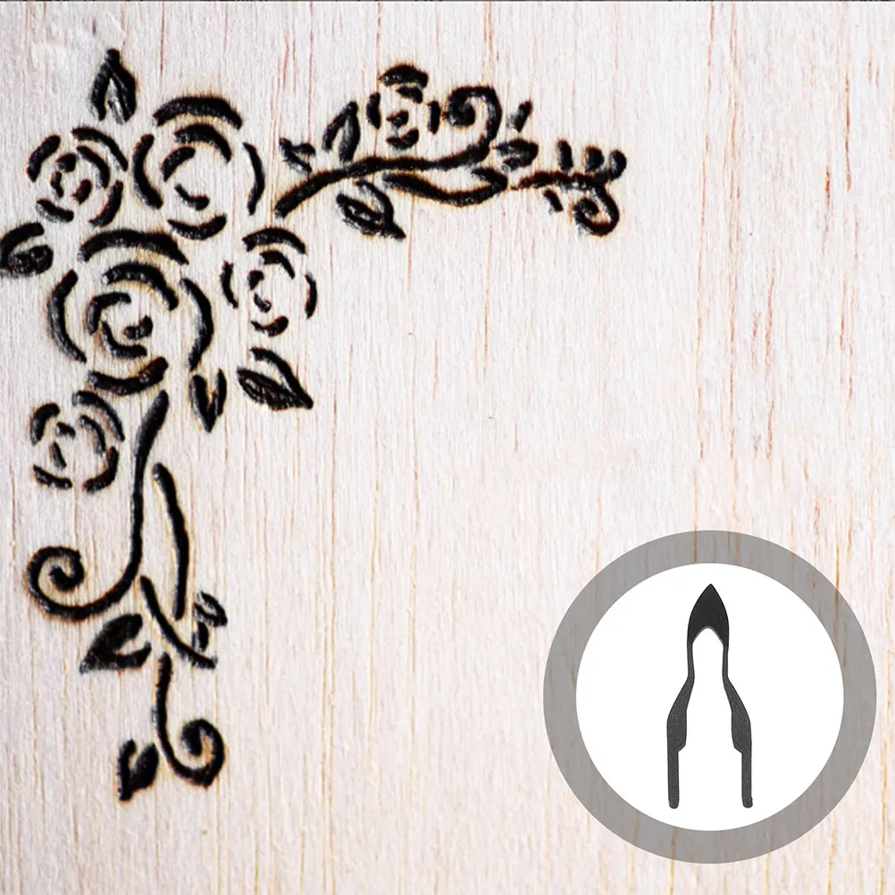 

2Pcs Adjustable Wood Burning Tips Pyrography Pen Tips Heat Pen Heads Rapid Heating Precision Control for Art