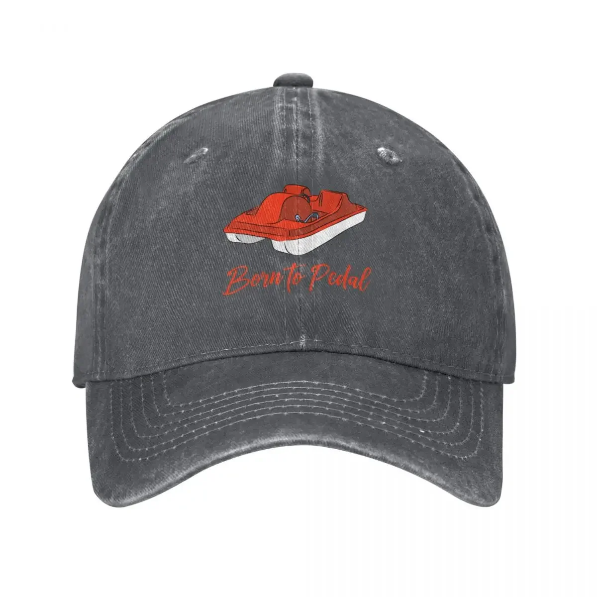

Born to Pedal Red Pedal Boat Baseball Cap Golf Hat Man Rave Man Women's
