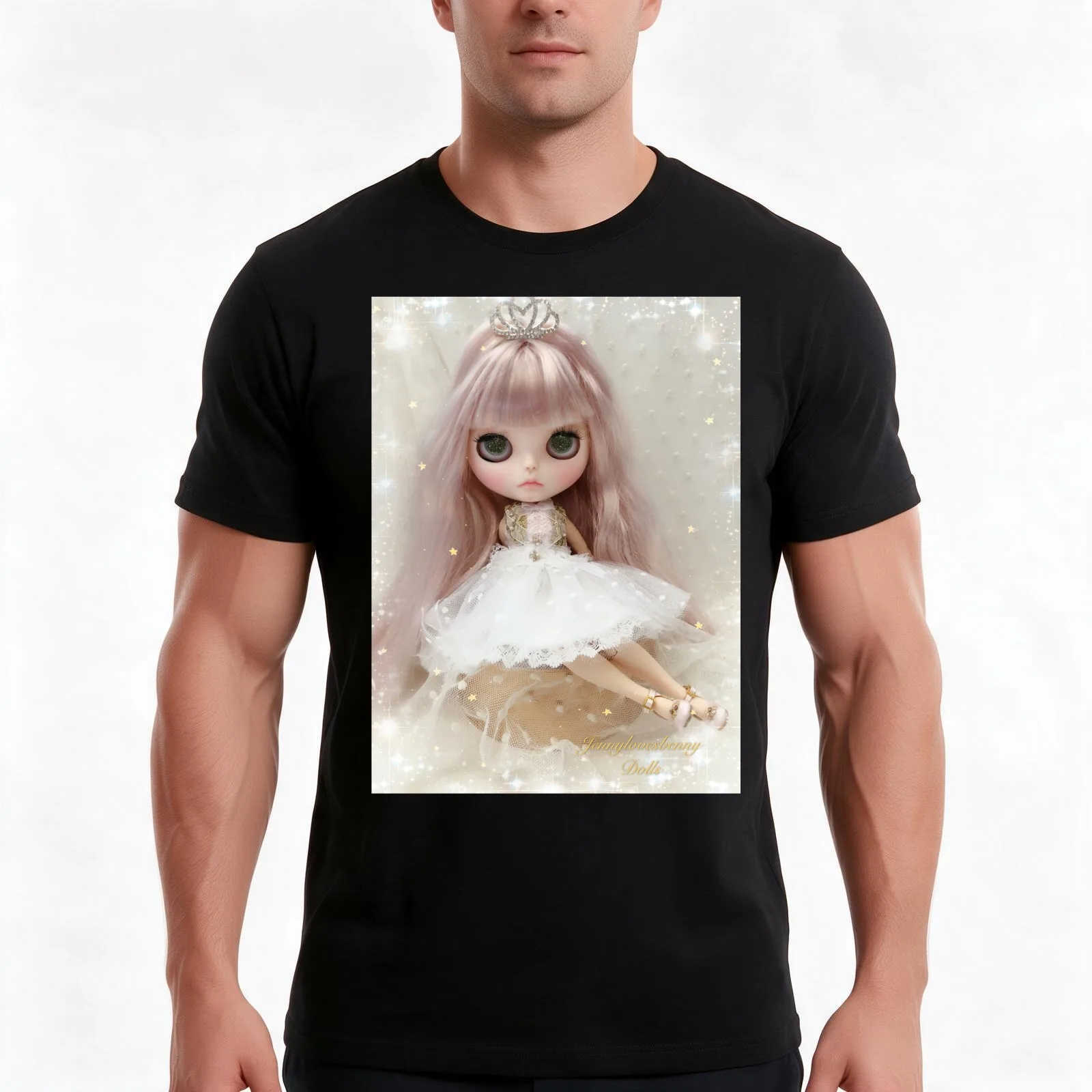 Custom Blythe Doll - Katarina by Jenny Lee of Jennylovesbenny T-Shirt, Summer Casual Cotton Tee, Oversized Streetwear Tops