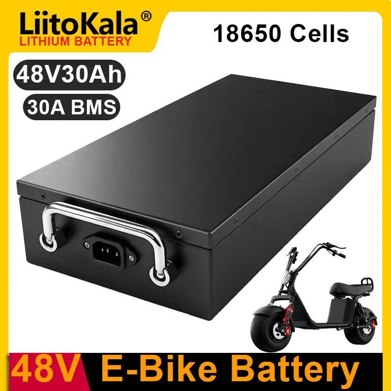 Electric motorcycle lithium-ion battery, 48V, 30AH, used for two wheeled folding electric motorcycle Harley Citycoco