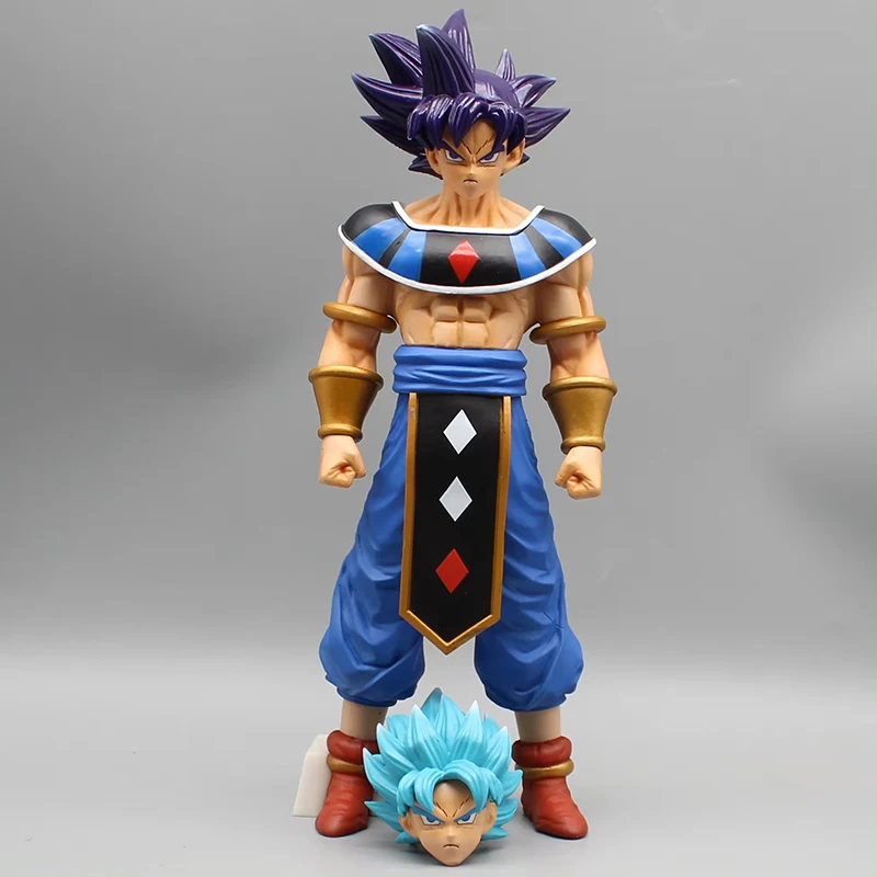 Dragon Ball Z Figurka Beerus Son Goku Figurki akcji Goku 2 głowy Pvc Kreskówka Model Zabawki Statuetka Dekoracja Pulpitu Prezenty Dla Dzieci