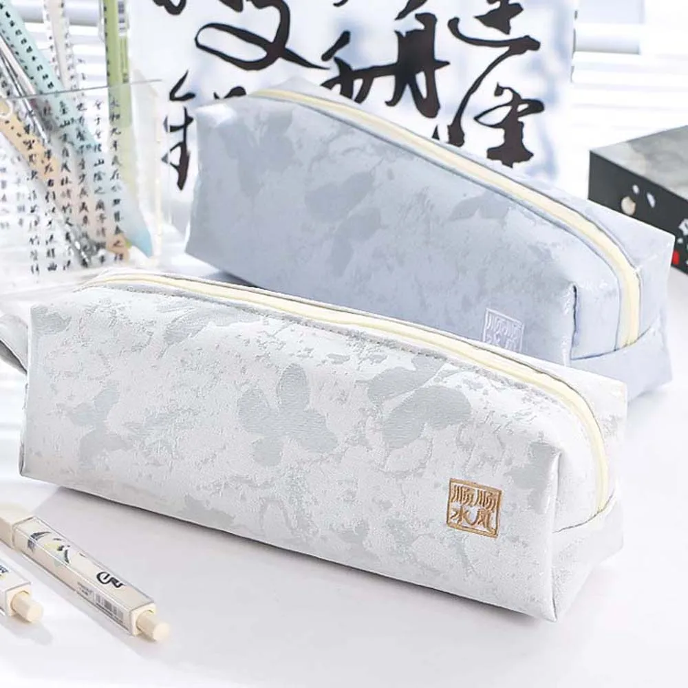 Butterfly Stationery Bag Stationery Organizer Pencil Pouch Pencil Case Large Capacity Single Layer Cosmetic Bag Girls/Boys