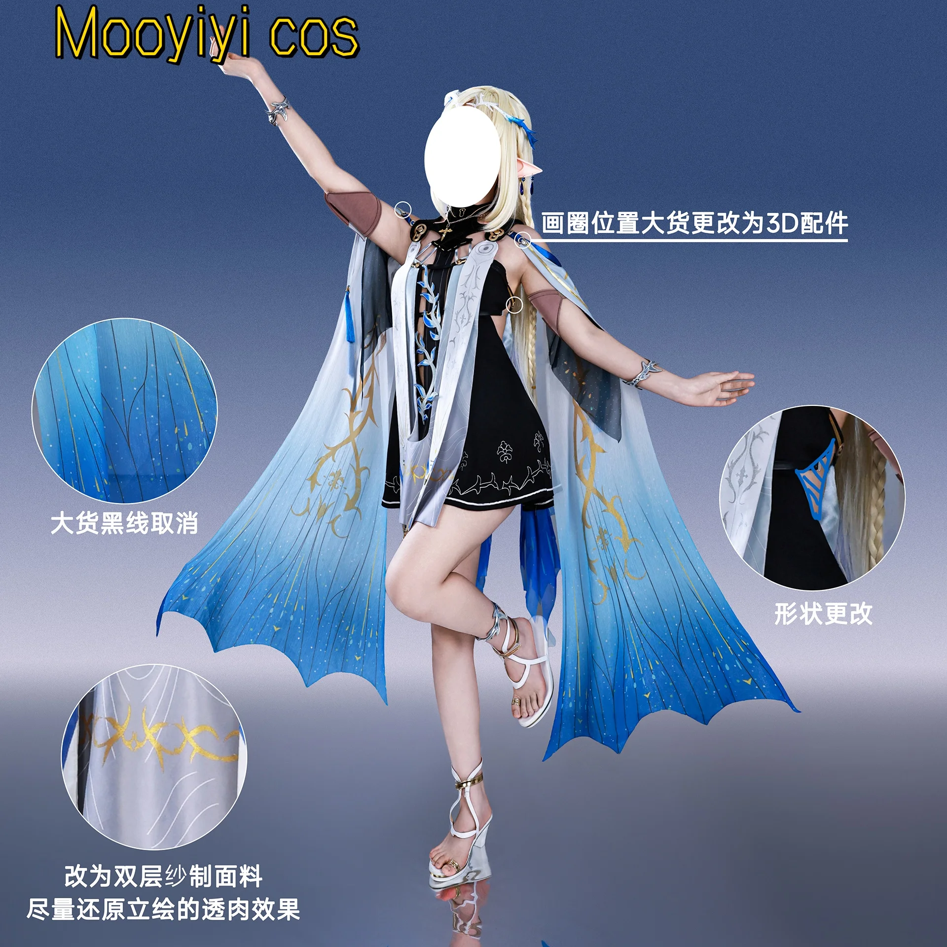 Jogo Wuthering Waves Cartethyia Cosplay traje Halloween Natal Role Playing Party Comic Mooyiyi cos Fleurdelys EM ESTOQUE